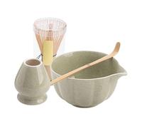 Kit - Tea Set | Matchaa Whisk And Bowl | Complete Matchas Tool Set With Spouted Bowl, Bamboo Whisk, Spoon & Stand | Tea Ceremony For Home, Café, Kitchen, Travel Use