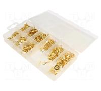 Kit terminales sin aislar crimpar estuche 450 unidades yt-068683