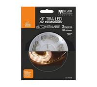 Kit tira LED 3m 4,8W/m 60LED/m 3000K con adaptador 230V