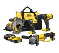 Stanley Juego de 8 piezas de herramientas AKU SFMCK469M2-QW con baterías y cargador