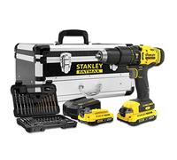 DeWalt Taladro percutor SFMC711 Kit V20 Li-Ion 18V, 50 piezas, 2 baterías 2Ah, caja de herramientas