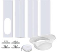Kit Ventana Aire Acondicionado Portátil, Placas de Sellado de Ventana Corredera de Aire Acondicionado Portátil, con Adaptador de Ventana ，Adecuado para Tubos de 5"/5,9" de diámetro