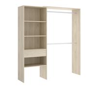 Kit Vestidor Adaptable Dekit con Cajón y Estantes - Natural