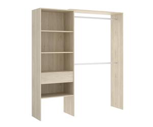 Kit Vestidor Adaptable Dekit con Cajón y Estantes - Natural