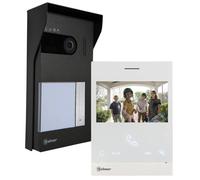 Kit Videoportero, GOLMAR 12205115, 2 Hilos, Antivandálico, IP44, Placa calle de superficie.