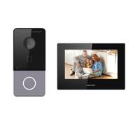 Kit de videoportero - Tecnología IP & WiFi - Incluye Placa y Monitor - Lector MF | PoE - Aplicación móvil P2P (activación Desde Placa) - Montaje en Superficie | IP65