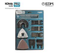 Kit17 accesorios para herramienta multifuncional 08765 koma tools pro