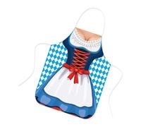 Kitchen Aprons for Women Waterproof Character Cosplay Work Clothes | Adjustable Tie Oktoberfest Theme Chef Apron For Baking Server Waitress Gardening Pottery Hair Salon BBQ Painter Catering