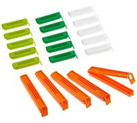 kitchen Craft 20-Piece Bag Clips, Plastic, Multi-Colour, 9 x 12 x 16 cm