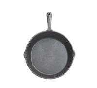 Kitchen Craft Parrilla de hierro fundido Deluxe – Redonda plana – Negro