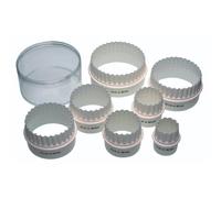 Kitchen craft double edge plastic cookie molds, 7 units
