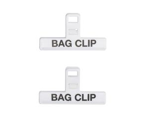Kitchen craft juego de 2 clips de bolsa de plástico mediano, multicol