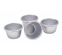 Kitchen Craft - Moldes de Aluminio anodizado (4 Unidades, 7,5 cm)