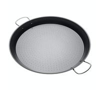 Kitchen Craft World of Flavours Mediterranean Cazo Antiadherente para Paella, Negro, Ø 46 cm