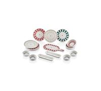 Kitchen Life Lovely Birds Juego de desayuno de 15 piezas para 6 personas, juego de cerámica con cuencos y platos, vajilla de desayuno apilable moderna