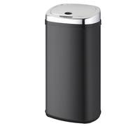 Kitchen Move Papelera BAT-42LS02 – Cubo de basura automático, 42 l, acero inoxidable, negro