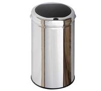 KITCHEN MOVE Cocina Move MTD 30 LHJ AS cubo de basura con la apertura semiautomática tapa por el tacto, el diseño moderno, de acero inoxidable/ABS, acero inoxidable, 30 Litros Ø 30 cm x H 54 cm