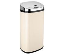 Kitchen Move Cubo de Basura automático 42 L Largo Beige, INOX, Crema, 32x25x64cm