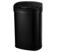 KITCHEN MOVE Cubo de Cocina automático Majestic 58L de Gran Capacidad Acero Inoxidable Negro Mate con aro