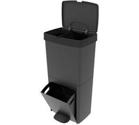 Kitchen Move Papelera de cocina PICEA 70 litros Doble compartimento Gris