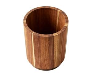Kitchen Spatula Holder - 360 Degree Rotating Rustic Wood Decor For Pantry | Crafted From Durable Rustic Wood Equipped With A Non-slip Bottom To Keep Your Countertops Secure And Your Kitchen Tools