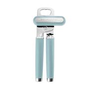 KitchenAid Abrelatas clásico con rueda de corte de acero inoxidable y abridor de botellas integrado, asas ergonómicas para mayor comodidad y control