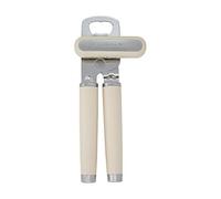 KitchenAid Abrelatas y abrebotellas multifunción clásico fácil de usar, rueda de corte afilada de acero inoxidable, asas ergonómicas suaves, crema de almendras