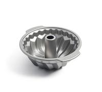 KitchenAid Bakeware Acero Aluminizado PFAS Libre Antitobaco 24 cm Turbante Molde para Pastel Bundt Pan, Horno, Apto para lavavajillas, Gris