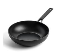 KitchenAid Classic Forged Wok Clásico de Cerámica Antiadherente Anodizada Dura de 28 cm/3,6 litros, Sin PFAS, Apta para Inducción, Horno, Lavavajillas, Negro
