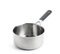 KitchenAid Classic Stainless Steel Cacerola de Acero Inoxidable de 3 Capas de 16 cm/1.5 Litro, Clad, Inducción, Apta para Horno, Mango Stay-Cool, Plata
