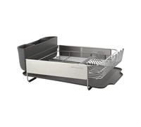 KitchenAid - Estante para Platos de Gran Capacidad, autodrenrenable y Resistente a la oxidación, con Cubierta extraíble, 20.47 Pulgadas, Color Gris