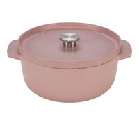 KitchenAid Olla de asar con tapa de hierro fundido 26cm Rosa