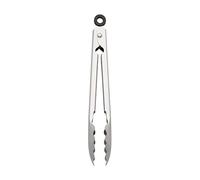 KitchenAid Pinzas gourmet de acero inoxidable con gancho para colgar y cierre seguro, 9 pulgadas, acero inoxidable