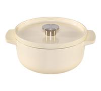 KitchenAid Roaster de hierro fundido con tapa 22 cm, crema
