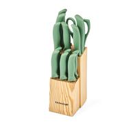 Kitchencraft 14 piece knife block set, 7 multi-purpose knives, 6 steak
