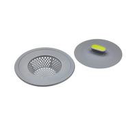 Kitchencraft 2-in-1 plastic plug and sink strainer, 11.5 cm (4.5') - g