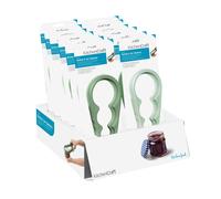 Kitchencraft 4-in-1 jar and bottle openers, easy grip twist openers fo
