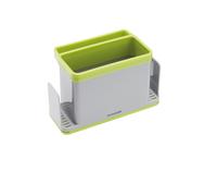 Kitchencraft 4-in-1 plastic kitchen sink tidy, plastic, grey/green ,19