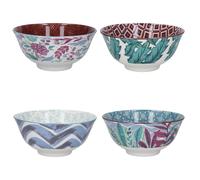 Kitchencraft 4-piece ceramic cereal / dessert bowl set, made of high-quality ceramic, ideal for cereals or desserts, dishwasher safe, perfect for daily use, adds sophistication to your table, and keep