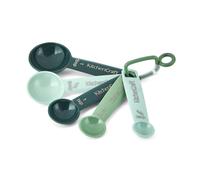 Kitchencraft 5pc measuring spoon set, green and blue space saving nest