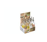 Kitchencraft Aceitera-Vinagrera de Cristal con Pico Vertedor de Acero Inoxidable