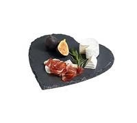 Kitchencraft Artesà Tabla de Cocina Pizarra con Diseño de Corazón 25 x 25 cm