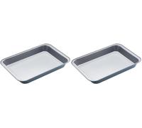 KitchenCraft Bandeja para Horno con Capa Antiadherente Libre de Tóxicos 31.5 x 20 cm (Paquete de 2)