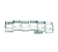 Kitchencraft barcraft set of 4 metallic iridescent effect shot glasses 50 ml