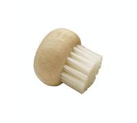 KitchenCraft Cepillo Limpiador para Setas de Madera de Caucho y Nylon, 5,5 x 5,5 cm