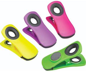 Kitchencraft chunky magnetic bag clips/memo holders - assorted colours