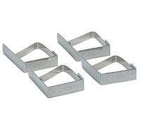 Kitchencraft Clips para Sujetar El Mantel, Plateado, 17.5x11x3 cm, 4 Unidades