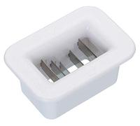 KitchenCraft Cortador de Judías Verdes de Plástico y Acero Inoxidable, 5,5 x 4 x 3 cm, Blanco
