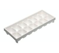 Kitchencraft cubitera de plástico flexible, molde para cubos de hielo