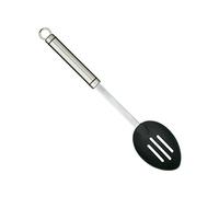 KitchenCraft Cuchara profesional de nylon con mango de acero inoxidable, 35 cm (14"), plata/negro